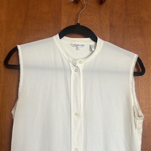 Helmet Lang - Sleeveless Button Up Short - Medium - Picture 3 of 6